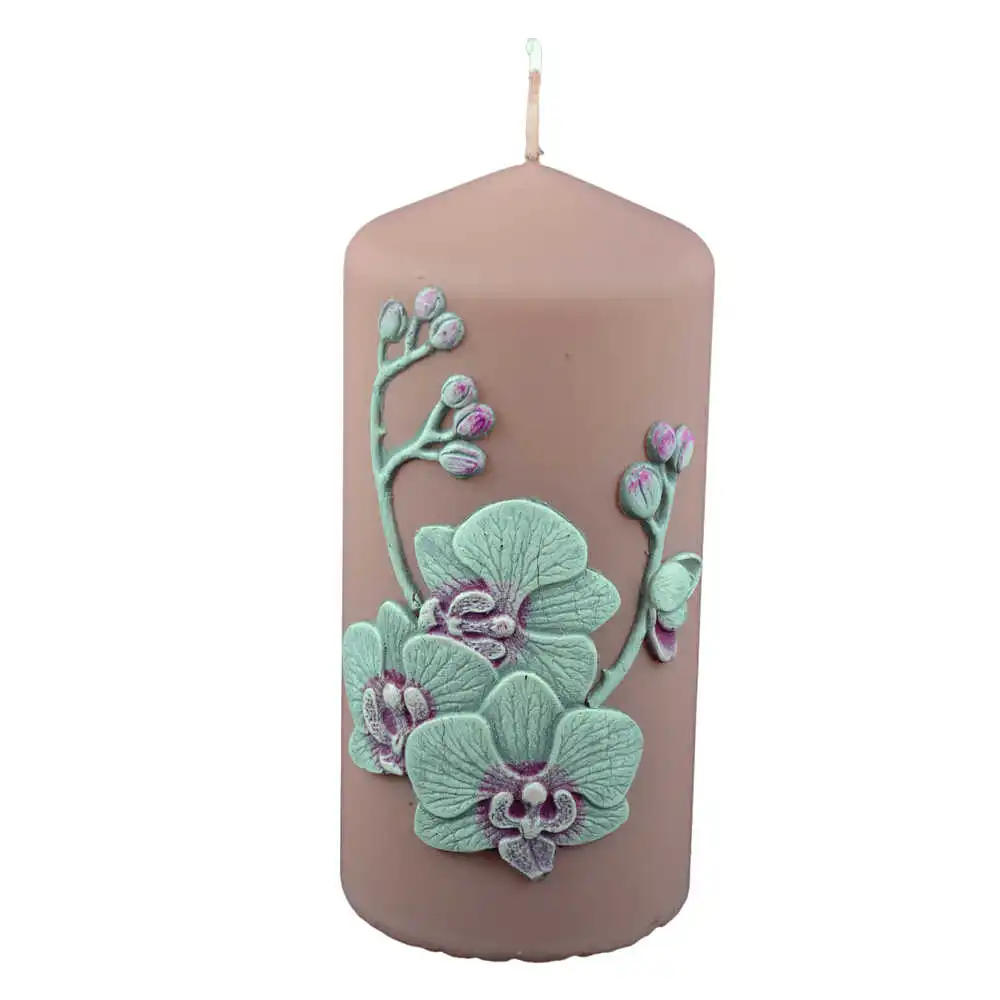 Lumanare cilindrica 7x15 cm design Orchid Velvet [3]