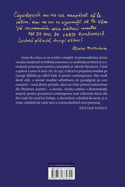 Lumea in doua zile - George Balaita [2]