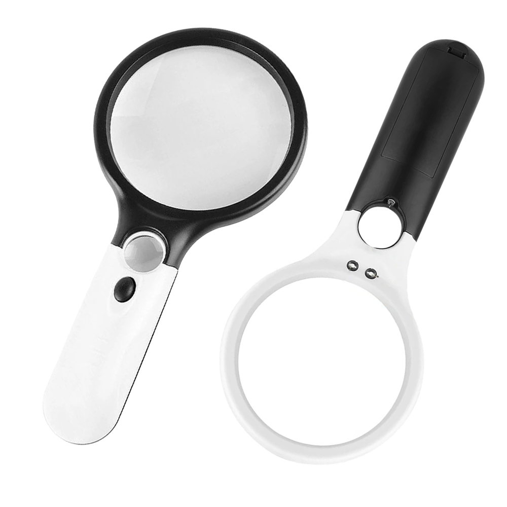 Lupa 75 mm cu LED si baterii [1]