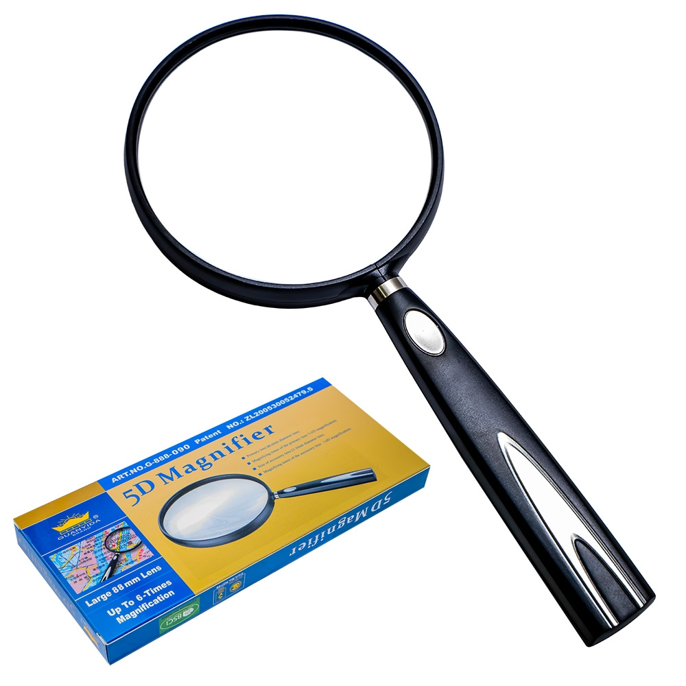 Lupa 90 mm maner ergonomic negru lentila clara [1]
