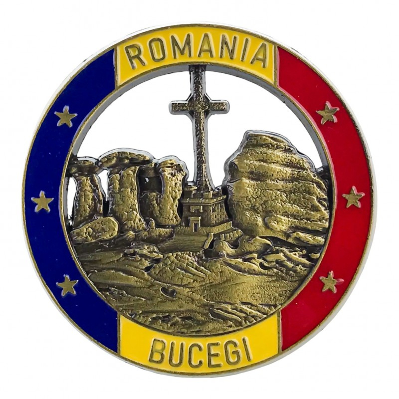 Magnet metalic 7x7 cm Muntii Bucegi [3]