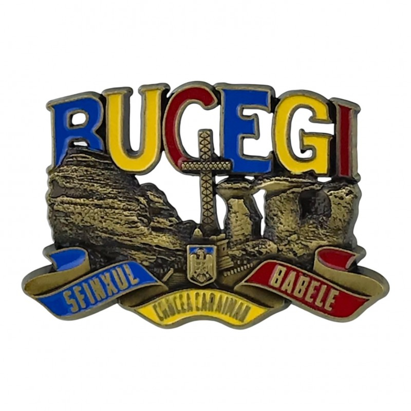 Magnet din metal Bucegi 8x6 cm culori diferite [3]