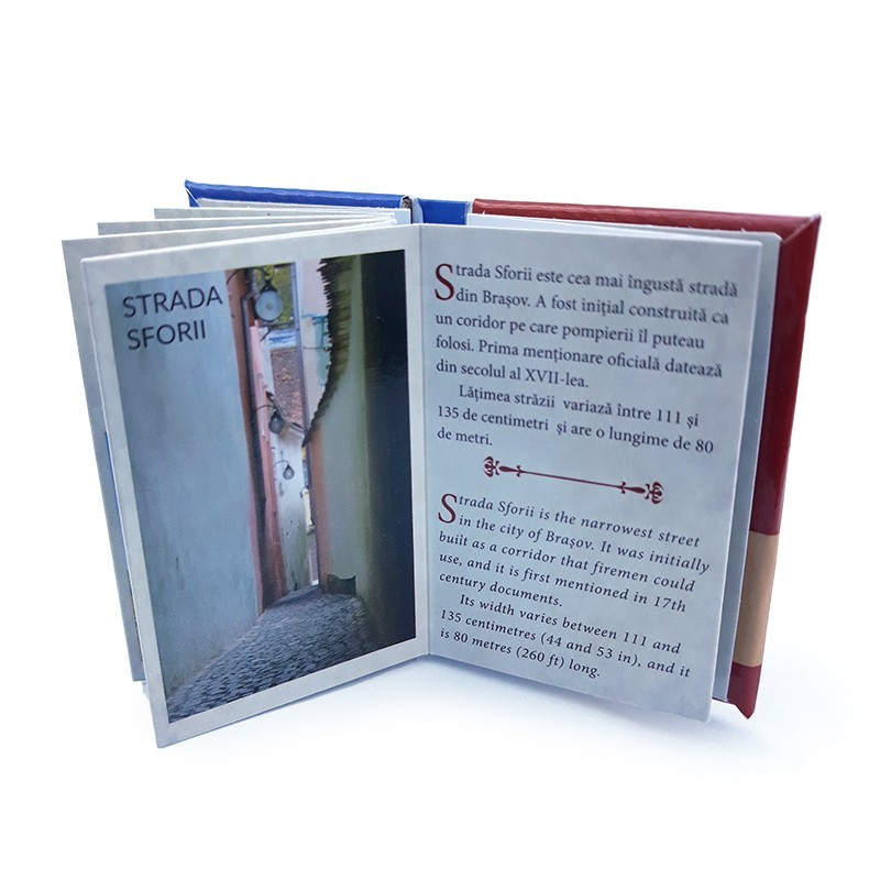 Magnet hartie plastifiata carte Brasov bilingv 4x6 cm [4]
