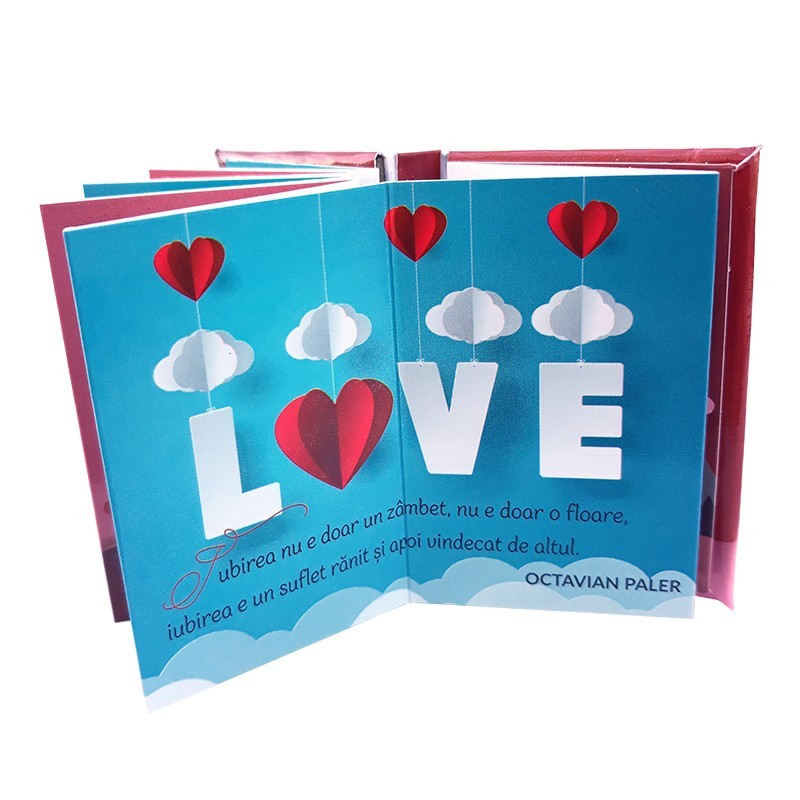 Magnet carte cu citate de dragoste din plastic 4x6 cm [7]