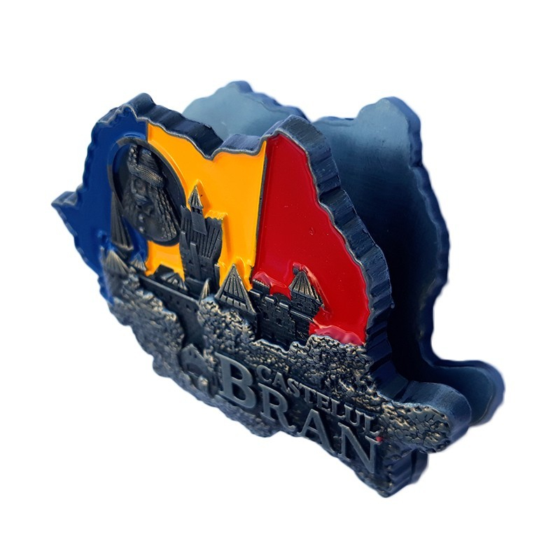 Magnet metalic tip cleste 7x4 cm Castelul Bran [2]