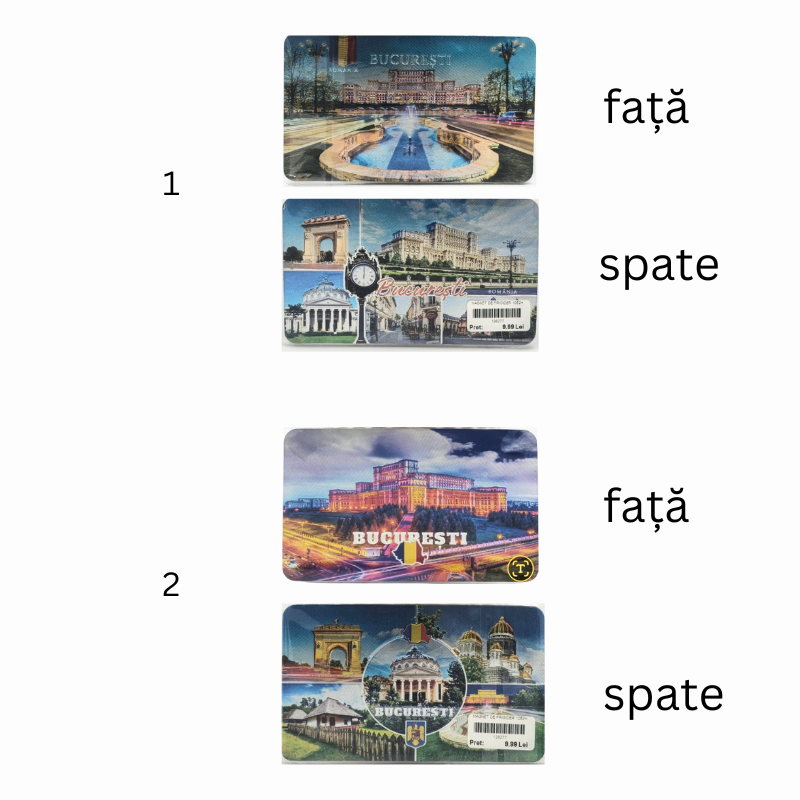 Magnet de frigider Bucuresti 15x7 cm modele diferite [2]