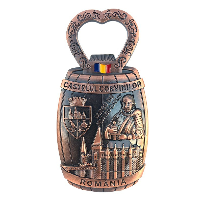 Magnet cu desfacator pentru sticle 5x10 cm Castelul Corvinilor [2]