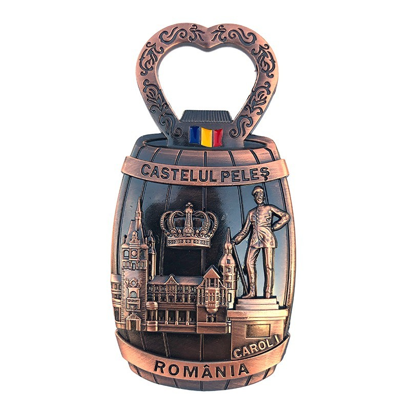 Magnet cu desfacator pentru sticle 5x10 cm Castelul Peles [3]