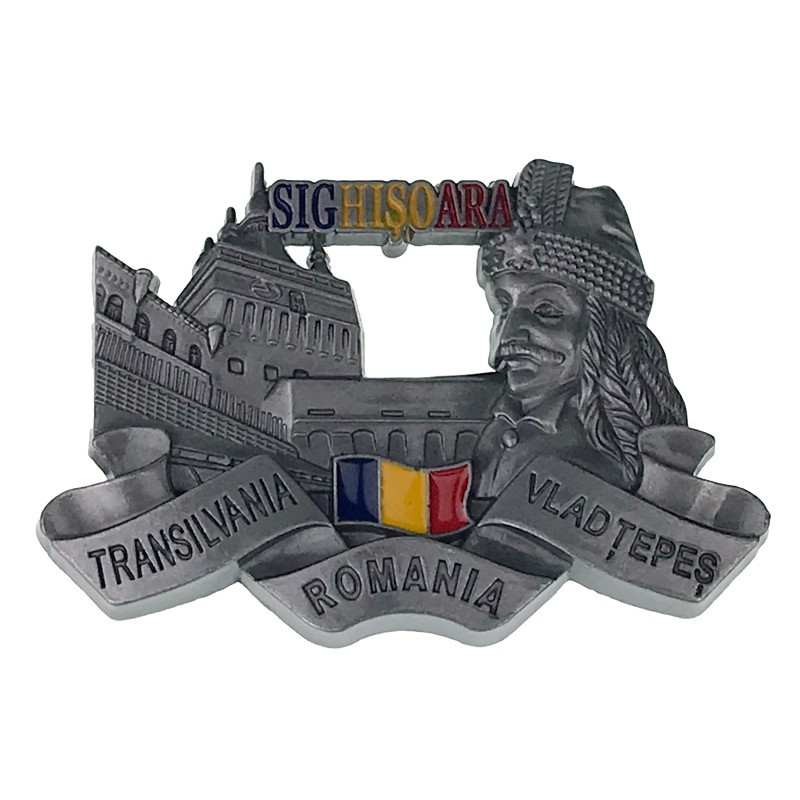 Magnet desfacator sticle Sighisoara Vlad Tepes Transilvania 8x5 cm culori diferite [4]