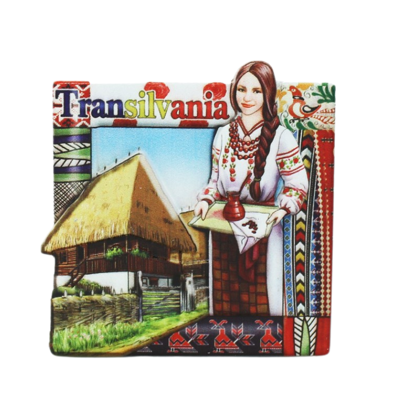 Magnet frigider suvenir Transilvania Romania [1]