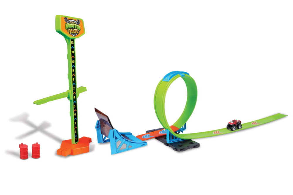 MAISTO CYBER RACERS CIRCUIT MICRO MONSTER TRUCK SHOW [2]