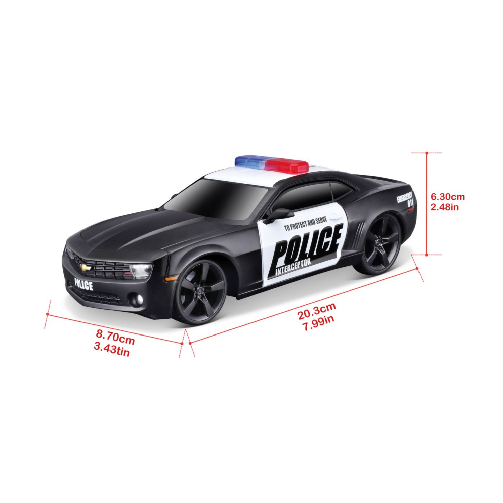 MAISTO MOTOSOUNDS MASINUTA CHEVROLET CAMARO SS 2010 DE POLITIE CU SUNETE SI LUMINI SCARA 1 LA 24 [7]