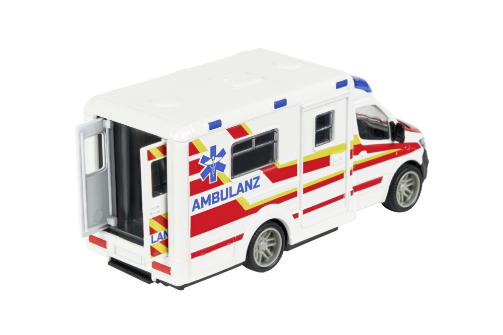 MAJORETTE AMBULANTA METALICA MERCEDES BENZ SPRINTER SCARA 1 LA 43 [3]