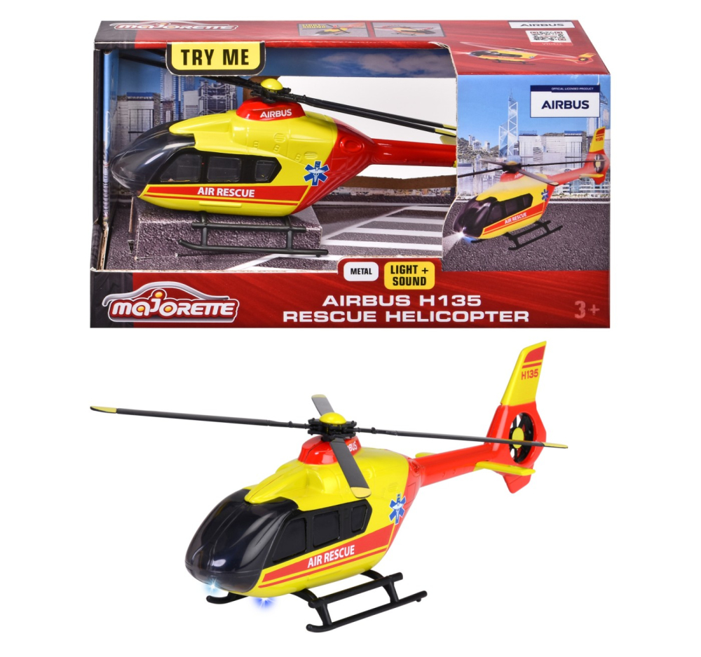 MAJORETTE ELICOPTER DE SALVARE AIRBUS H135 CU SUNETE SI LUMINI [6]
