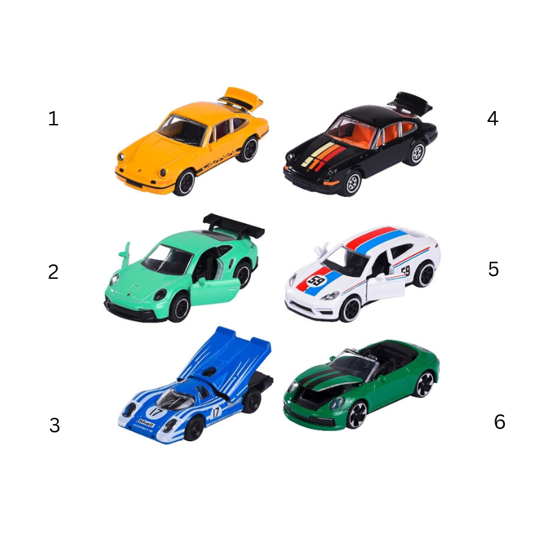 Masinuta metalica Majorette Porsche Edition 7.5 cm modele diferite [2]