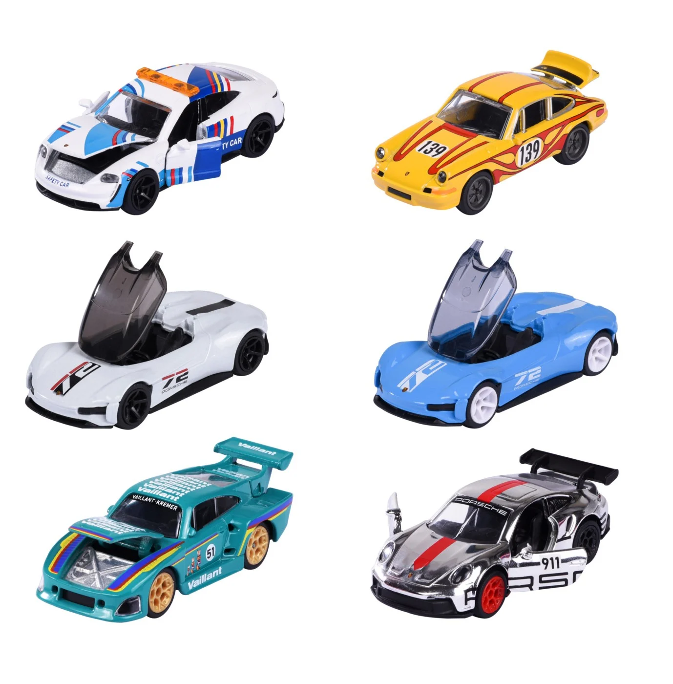 Masinuta metalica Majorette Porsche Motorsport Deluxe 7.5 cm modele diferite [4]