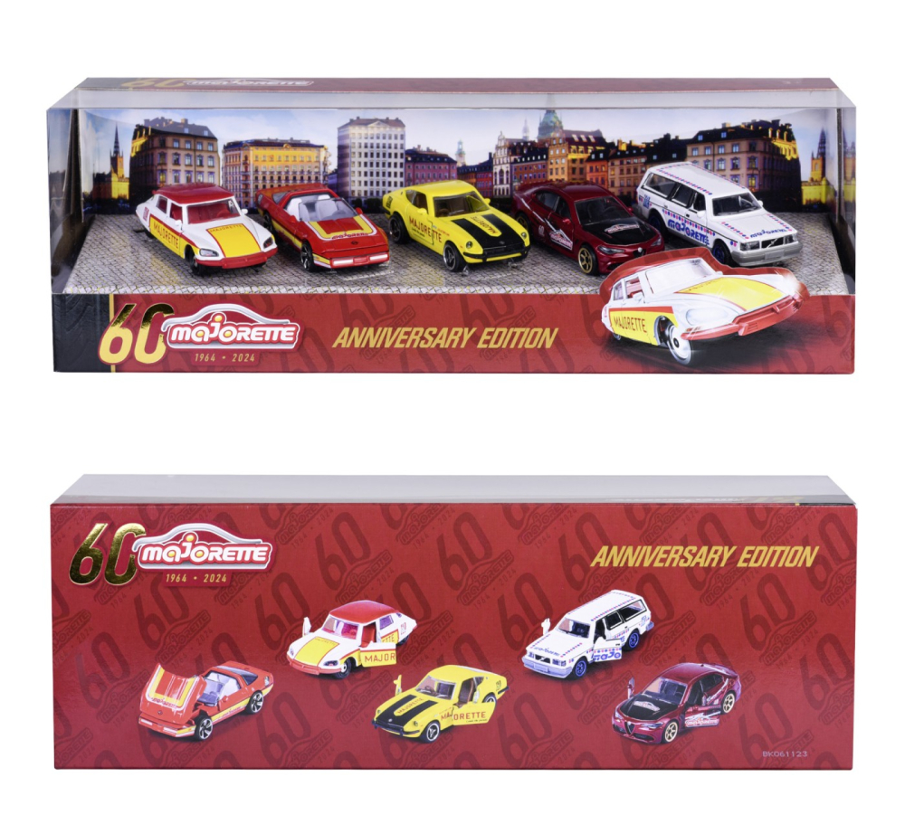 MAJORETTE MASINUTE METALICE PACHET ANIVERSAR 60 DE ANI 5 MASINI [3]