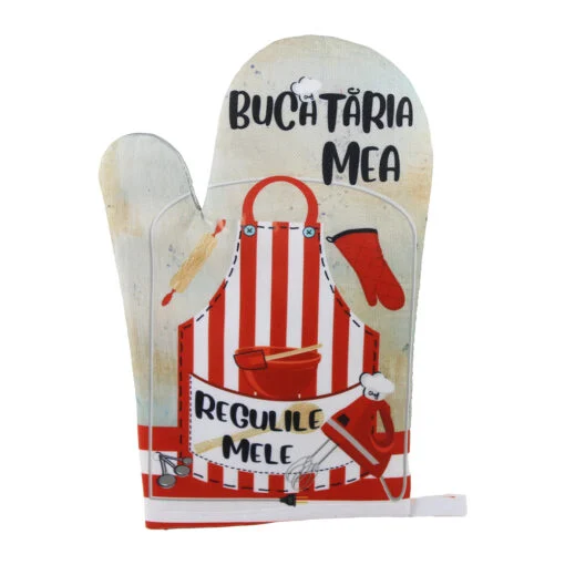 Manusa bucatarie textil Bucataria mea regulile mele 27 cm [1]