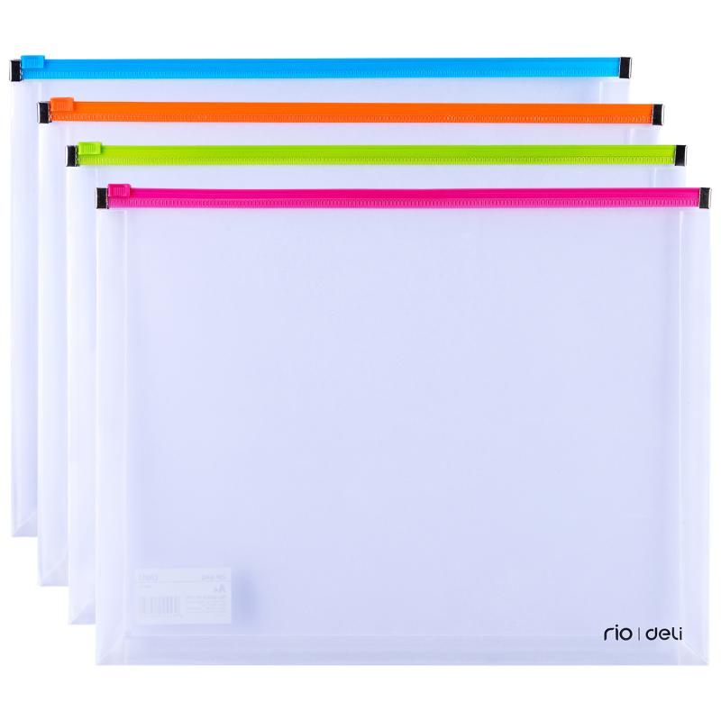 Mapa protectie A4 Zip cu burduf Deli [1]