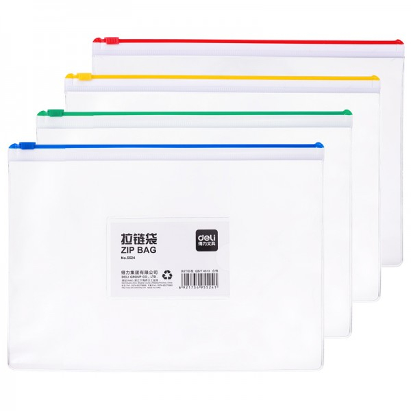 Mapa protectie cu zip A5 180 microni Deli [1]