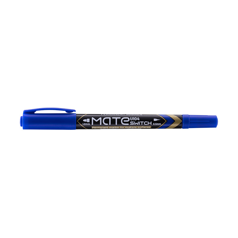 Marker permanent Deli CD 2 capete albastru 0.5-1 mm [2]