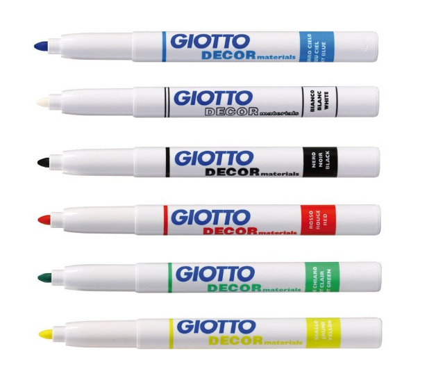 Set 6 markere desen multisuport Decor Giotto [2]