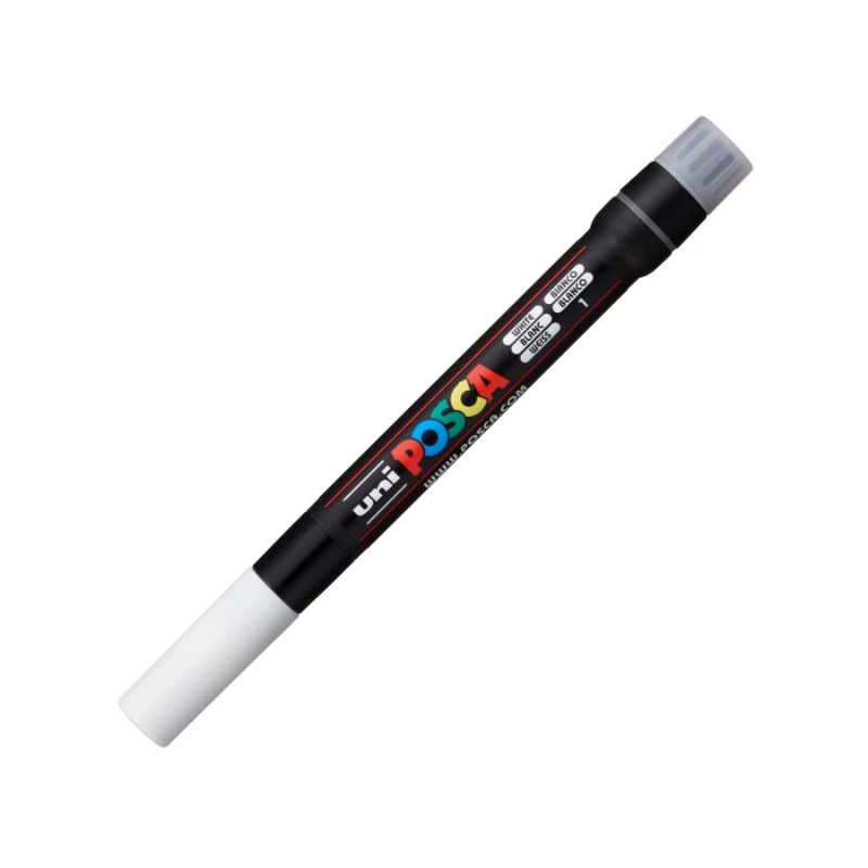Marker pensula Uni Posca brush pcf-350 alb [2]