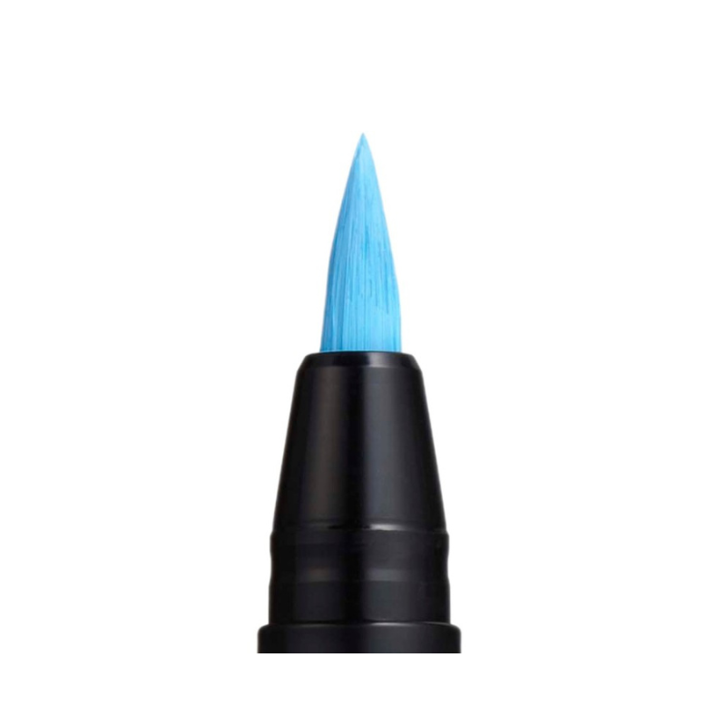 Marker pensula uni posca brush pcf-350 albastru deschis [3]