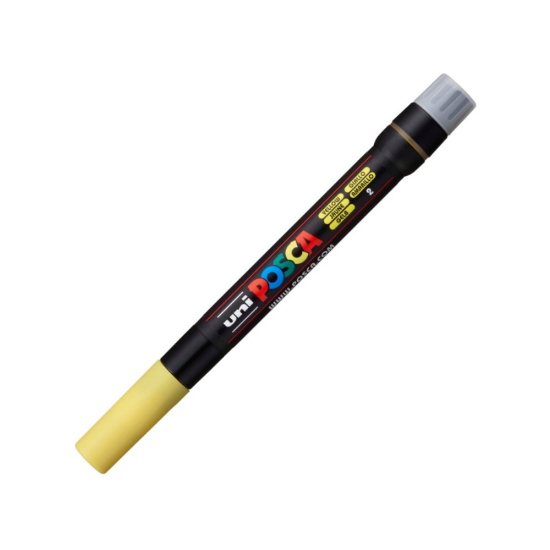 Marker pensula Uni Posca brush pcf-350 galben [2]