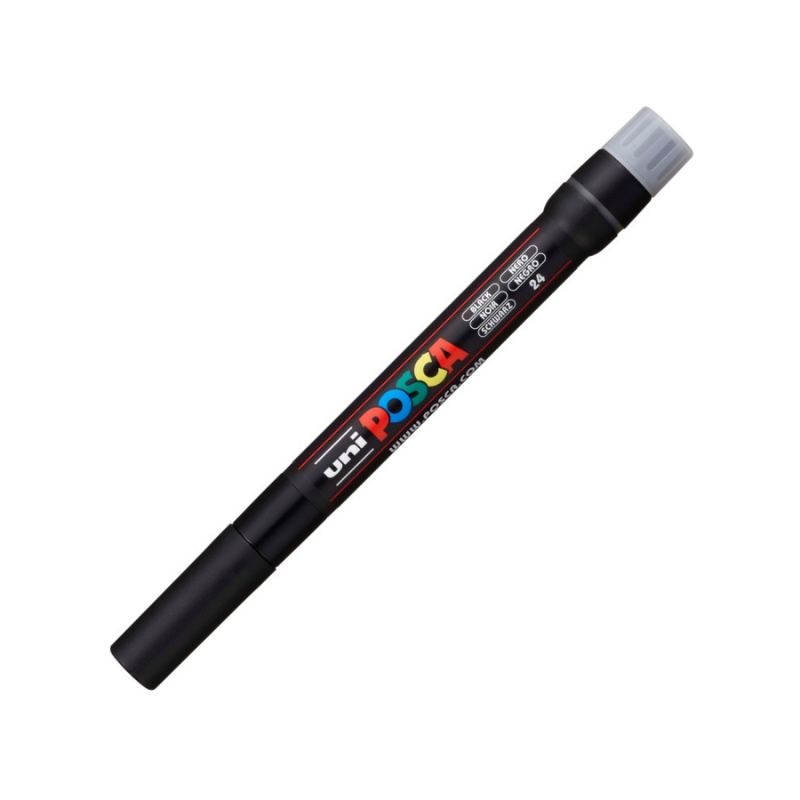 Marker pensula Uni Posca brush pcf-350 negru [2]