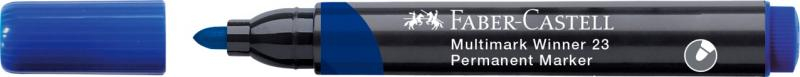 Marker permanent albastru varf rotund Multimark Winner 23 Faber-Castell [2]