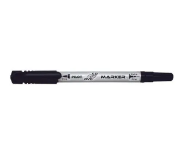 Marker permanent pentru CD/DVD Pilot Twin 0.7 mm negru si rosu [2]