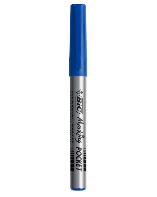 Marker permanent Marking Pocket 1445 albastru 1.1 mm Bic [1]