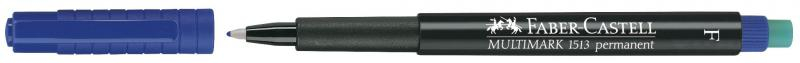 Marker permanent albastru 0.6mm F Multimark Faber-Castell [3]