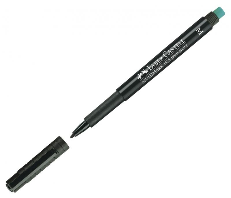 Marker permanent negru 1.0mm M Multimark Faber-Castell [2]
