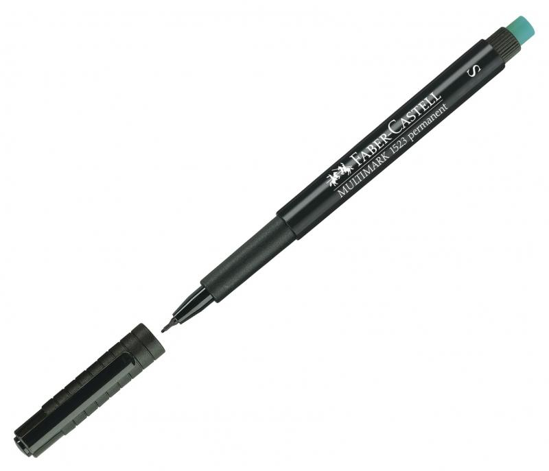 Marker permanent negru 0.4mm S Multimark Faber-Castell [2]