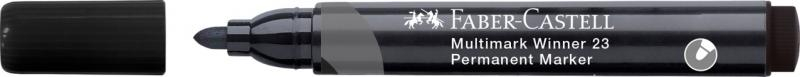Marker permanent negru varf rotund Multimark Winner 23 Faber-Castell [2]