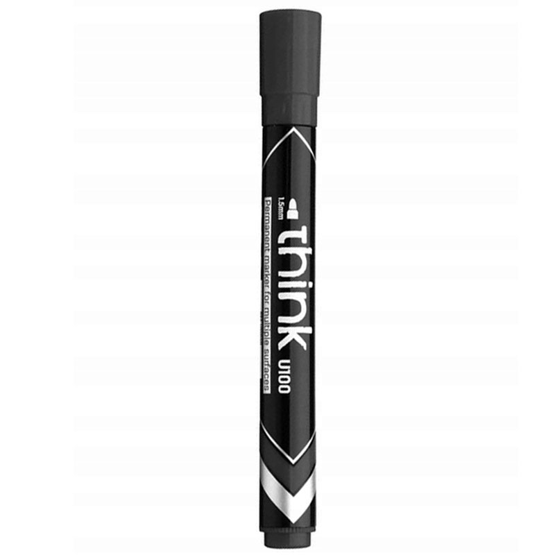 Marker permanent negru varf rotund 1.5mm Deli [2]