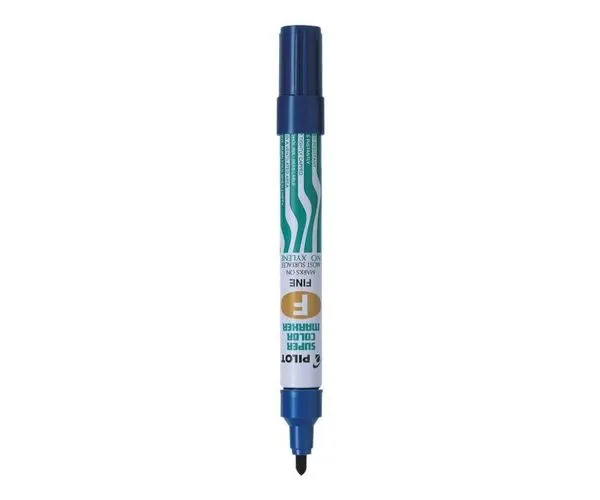 Marker permanent 1.0 mm Pilot varf rotund albastru [2]