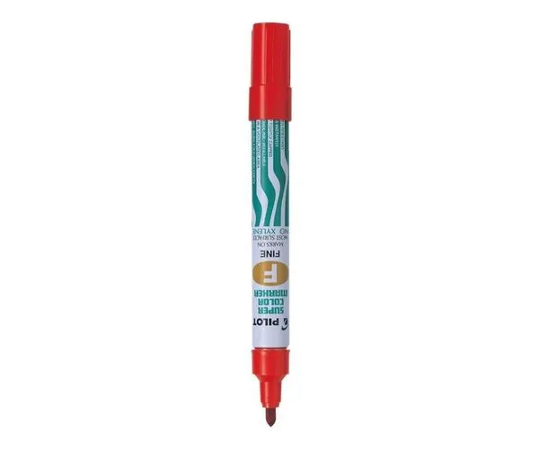 Marker permanent Pilot 1.0 mm varf rotund rosu [2]
