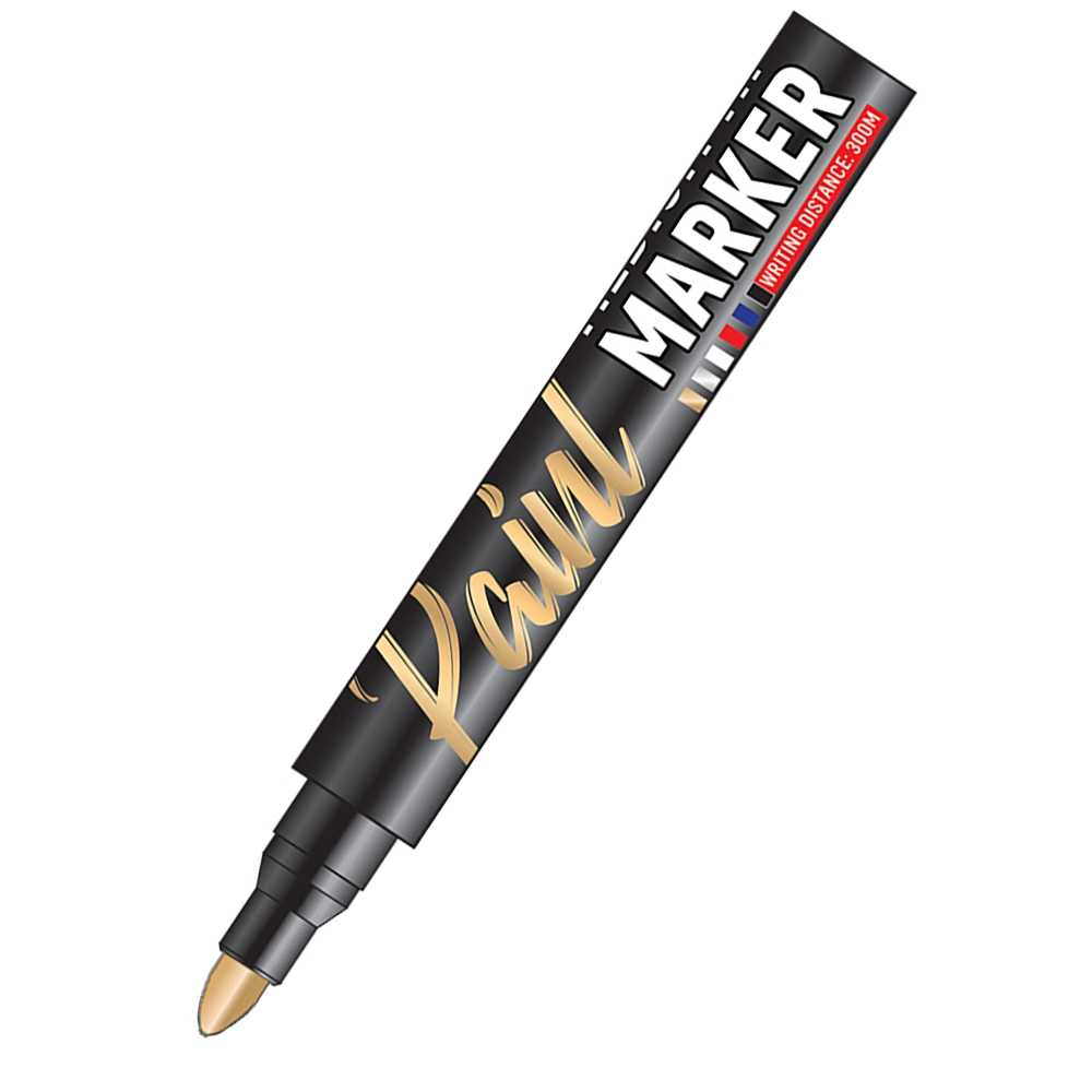 Marker permanent Offishop vopsea aurie varf 2-3mm 12 buc/cutie [1]