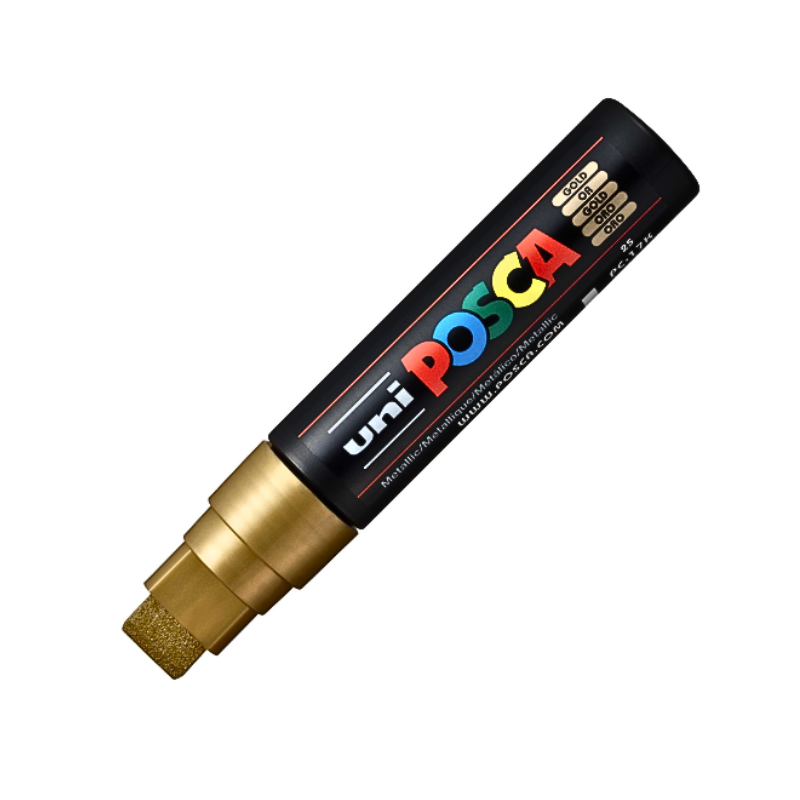 Marker Uni pc-17k Posca 15mm varf tesit auriu [1]