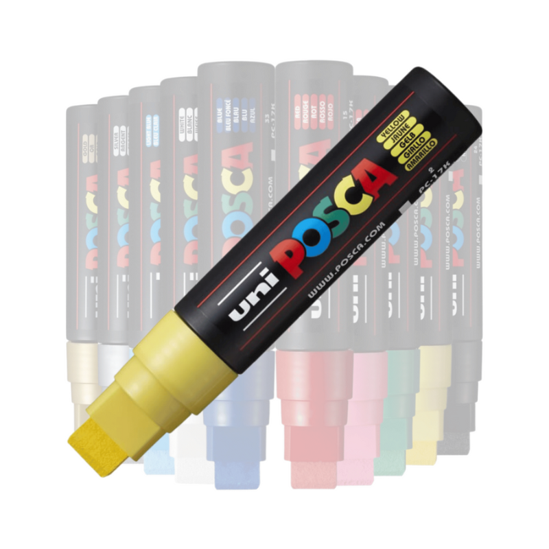 Marker Uni pc-17k Posca 15mm varf tesit galben [2]