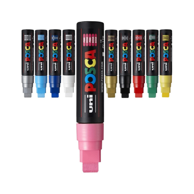 Marker Uni pc-17k Posca 15mm varf tesit roz [1]