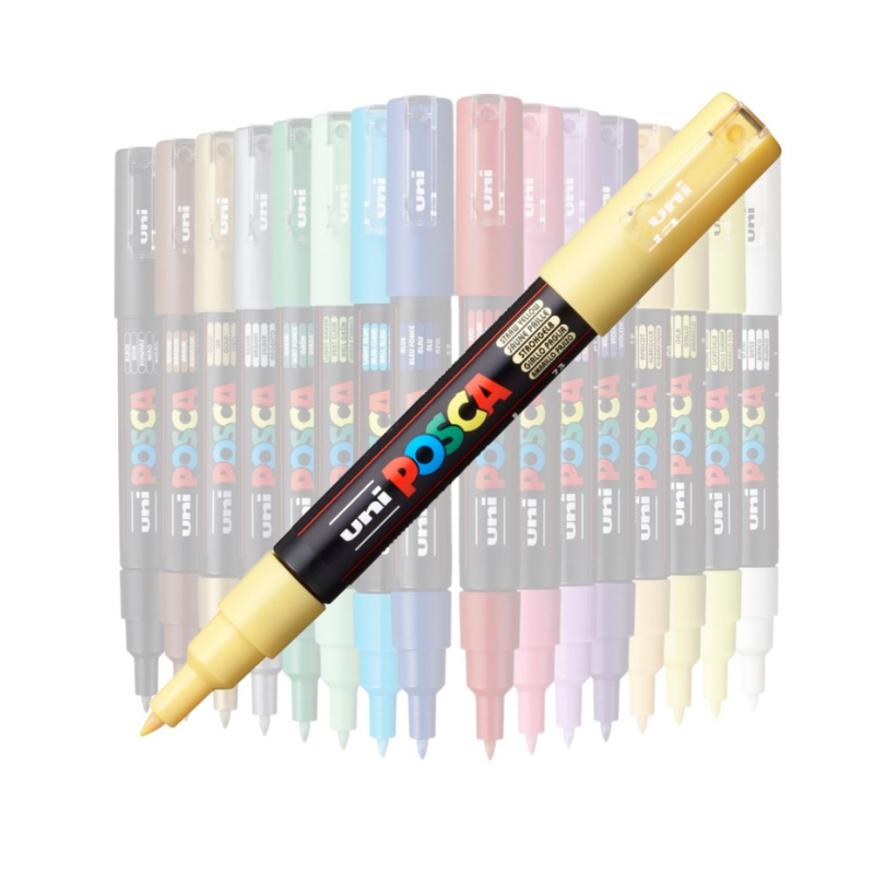 Marker Uni Posca 0.7mm galben pai [3]