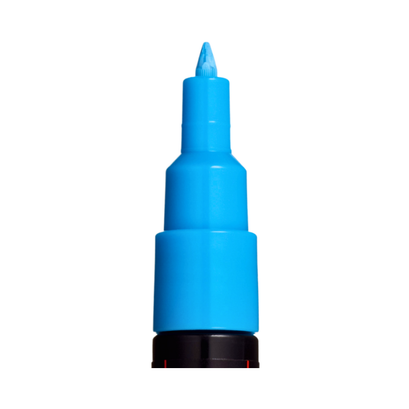 Marker Uni pc-1m Posca 0.7mm albastru deschis [3]