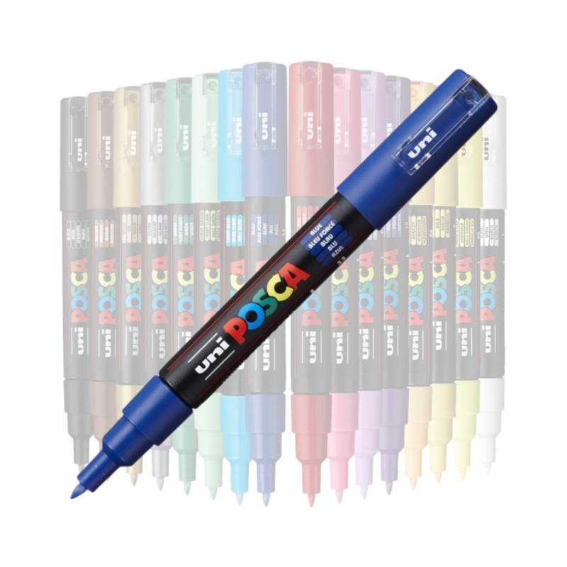Marker Uni pc-1m Posca 0.7mm albastru [2]