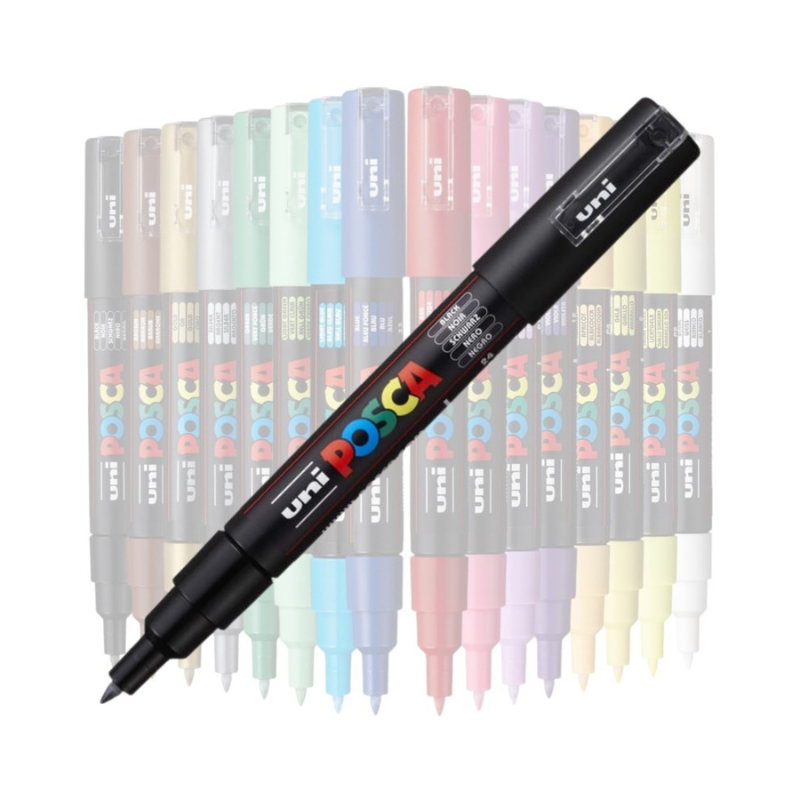 Marker Uni pc-1m Posca 0.7mm negru [2]