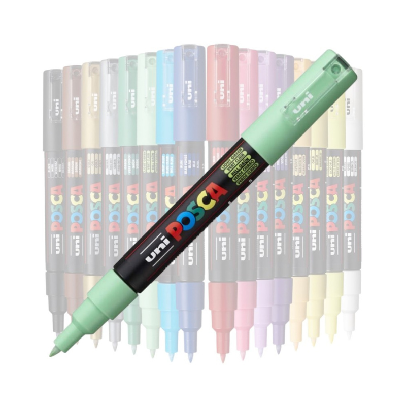 Marker Uni pc-1m Posca 0.7mm verde deschis [2]