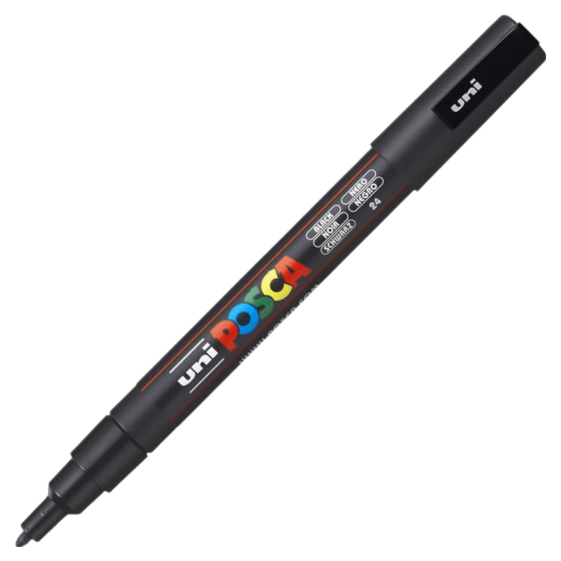 Marker Uni pc- 3m Posca 0.9-1.3 mm set 4 culori [2]